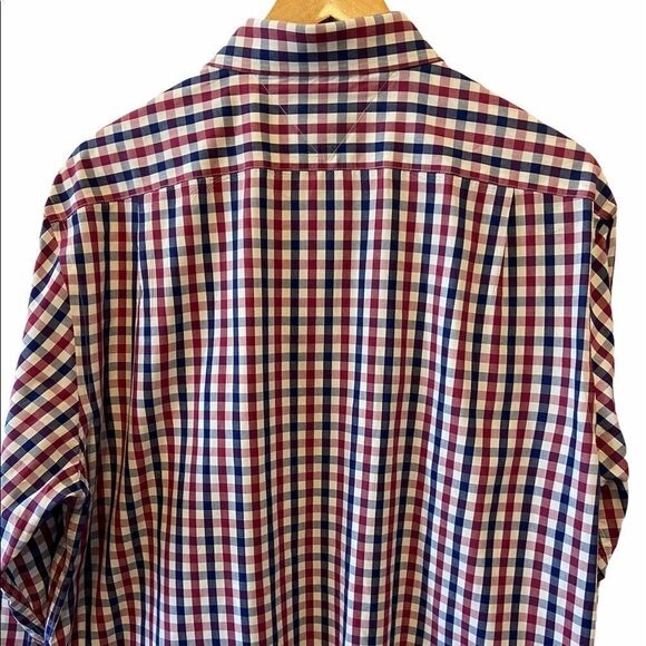 MENS TOMMY HILFIGER Plaid Button Up Collared Shirt - Picture 3 of 7